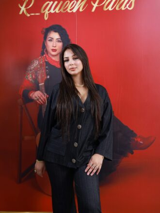 Ensemble a rayures blanches