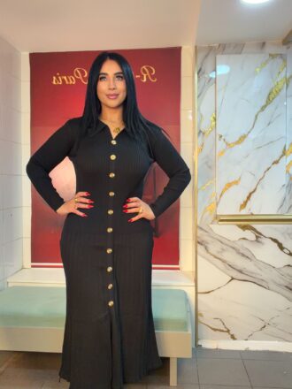 Robe en laine longue